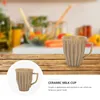 Чашки блюдцы 1pc Retro Coffee Mug Creative Pumpkin Ceramic Practical Cup (Orange)