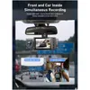 Car Dvr Car Dvrs 2 Inch Hd 1080P 3 Lens S11 Dvr Video Recorder Dash Cam Rear Camera 130 Degree Wide Angle Tra Resolution Front With In Otkz1