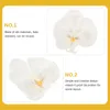 Fleurs décoratives 5 pcs orchidées de fleurs décoration de tête Clip