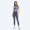 Women Yoga Pants Pantaloni in vita alta Non vedere attraverso il controllo del ciclismo del controllo della pancia Super Elasticità Fitness Workout