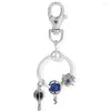 Keychains Earth and Moon Pendant Keychain Key Ring Clé Shinning Star Charm Chain pour femmes Girls Men Offre spéciale bijoux faite à la main Offre spéciale