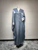 Vêtements ethniques Nouveaux Abayas Kimono modestes pour les femmes Musulmous marocain dubai mode décontracté Abaya Silk Satin Corban Eid Al Adha T240510IPSN