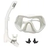 Qyq dalış yüz maskesi profesyonel dalış yüz maskesi ve dalış gözlükleri dalış kolay solunum tüp seti dalış yüz maskesi 240506