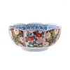 Bowls Large Vintage Underglaze Color High Temperature Ceramic Household Tableware Rice Ramen Bowl Microwave Oven Available 6 Inchs