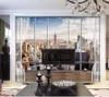 Tapeten Wellyu Custom großes Mural Mural 3D Tapete Stereo York Moderne Fenstersofa Bett Schlafzimmer Wohnzimmer Hintergrund