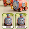 4pcs Face Changement sifflement Little Train Typress et Go Animal Train Toys pour les tout-petits 240510