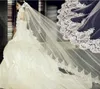 Винтаж высококачественных новых целых 3 метров вуали Свадебные аксессуары кружев