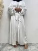 Abbigliamento etnico abaya per musulmani moderati donne kimono turco dubai abaya abbigliamento islamico ramadan womens womens musulmano abaya cardigan abaya maroct t240510