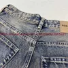 Jeans maschile lavati pantaloni gialli angosciati vintage uomini donne hip hop isure pantaloni h240508