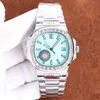 Watch Men Luksusowy Watch Data Wyświetlacza 40 mm Automatyczny ruch mechaniczny Sapphire Glass Designer Watches Wysokiej jakości Bransoletka ze Stali Nierdzewnej Montre de Luxe