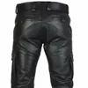 Herrbyxor herrbyxor pu läderparty bär blyertsbyxor plus storlek gotisk hip-hop motorcykelbyxor punk retro solid colorl2405