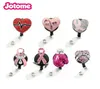 10PCSlot Mix Style Medical YoYo Reticable Badge Pull Reel Nurse Breast Cancer Awareness Pink Ribbon ID Working Holder6544920