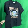 Camiseta rhude diseñadora para hombres camisetas de verano camisetas para hombres camisetas sueltas camiseta camiseta de lujo rhude camisetas vintage manga corta talla talla