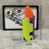 Dekorativa figurer 3D Printing Gravity Knife Cub Hoppande liten rädisa minimodellhänge Push Card Dekompression Toy Fjäril