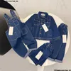 Kleidung Sets Kindergirl Boy Denim Jacke Outwear Outwear Top Jeans Mantel Fashion Classic Overalls Shorts Baby Hosen Jacke 4 Styles Kinder Anzüge CSG2401098-6