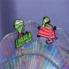 Personnalized Cartoon Invasion Alien Créativité Funny Characre Commémorative Pins Brooch Flip Neck Badge personnalisé Interes AB270