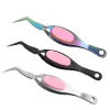 Nail Art Tweezers roestvrij staal Kruisactie Tweezers multifunctionele clip Manicure Curve Nipper Picking Rhinestone Nail Tools