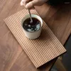 Чайные наборы с ручным подносом чая Черный ореховый орех твердый деревян