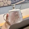Tasses 450 ml d'ours tasse avec couvercle cuillère en verre tasse de bureau de bureau