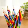 Lápis 4 peças/lote (pacote) Lápis de arco-íris de 4 cores fofos, adequados para os alunos desenham suprimentos de arte de arte de doodle draw d240510