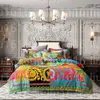 designer bedding king sets rainbow bohemian pattern printed top cotton queen size duvet cover fashion pillowcases comforter set covers s