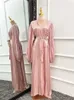 Этническая одежда Kaftan abayas для женщин кимоно мусульманин кардиган Дубай Абая Турция Ислам Арабский мусульманский