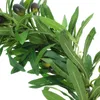 Dekorative Blumen Holzperlen Olivenfrüchte Dekor Kranz Wand Anhänger Festival Hängende Origination