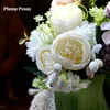Fleurs décoratives Fleur artificielle Silk rose pour vase maison jardin arc mariage bouquet de mariée de Noël garale bricolage de bricolage décoration