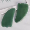 Jade Guasha Tool for Face Eye Gift Gift Set Natural Aventurine Stone Gua Sha Facial Spa Acupuncture Stracage du corps Santé Santé Skin Skin Massage