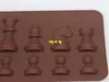 100 шт./Лот быстрая доставка Новая международная шахматная силиконовая плесень для пирога шоколадные формы для кухни