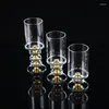 Ljushållare 3st / set kristall för dekorativ tealight hållare modern dekorbord vardagsrum dekoration