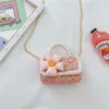 New Fashionable Children's Women's Glitter Crossbody Bag Korean Edition Pearl Handbag Little Girl Zero Wallet 78% factory wholesale