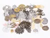 200 grammes de couleur argent vintage de couleur bronze feuille de feuille de feuille de fleurs charmes pendentif pour bracelet collier de boucle d'oreille bricolage bijoux de fabrication 7883779