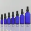 Opslagflessen Lege 100 ml parfum verstuiver bijvulbare glas cosmetische verpakking Frosted Blue Sprayer Sale goed