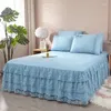 Jupe de lit coréen version dentelle de style été single pièce matelas de couverture princesse laide laid