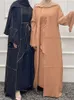 エスニック衣類3ピースアバヤドバイイスラム七バングラデシュイスラム教徒セット女性のためのヒジャーブの控えめなドレスkaftansムスルマン人T240510