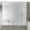 シャワーカーテンシンプルなマット1pc肥厚peva防水カーテン半透明のバスルームアクセサリーバスフック付きバス