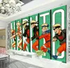 NARUTO PAPIER PAPE ANIME Japonais 3d mur mural kid039 Boys Chambre de chambre TV Carton personnalisé Paper peint de papier peint grand wall9042813