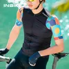 Inbike 2024 Sommer Radsport-Trikot-Männer Kurzarm Kurzdrocken-MENS-Fahrradfahrreithemden mit 3 Taschen Full Reißverschluss MTB-Kleidung 240510