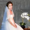 Amazing Wedding Veils Soft In Stock One Layer Fingertip Length Cut Edge Bridal Veil White Ivory Champagne Black Yellow Red Purple Pink 252i
