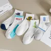 Chaussettes de femmes 3 paires Jacquard Modèle peu profond tube gitan peu hip hop sable de plage de plage