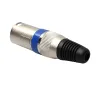 Nouveau canon xlr mâle et femelle du bouchon de bricolage Coucle de couleur cercle de gros bouchée à trois broches microphone canon mâle et femelle Plug for Balanced Audio Jack