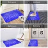 Badmattor Mat Kök duschrum Hippie Tie Dye Foot Blue Modern Vintage Toalettkudde Snabbt torrt Non Slip Custom Badrumsmatta