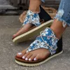 Sommer Flat Women Flip Flops Leopard Gladiator Sdanls Open Toe Non-Slip Beach Slipper Schädel Druck Römische Sandalen weiblich