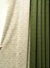 Rideau rideau personnaliséamerican chenille vert foncé coucher ombrage en tissu de haute qualité.