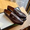 Luxus italienische Männer Kleid Schuhe Oxford Echte Leder Moccasins Brown schwarze Designer-Slea-Schuhe Klassische Hochzeitsbürogeschäft formelle Schuhe Größe 38-46