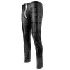 Pantalon pour hommes Mentes sexy pantalon en cuir artificiel sexy lingerie érotique fétiche de la jambe chaude de nuit Performance Pu Latex Mens serré pantl2405