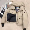 Kvinnor Down Parkas Stylish Casual Mens Coat Designer Jacket Kvinnor Italiensk lyxklänning Randig design Vinter förtjockad dike Drop Del Dhl81