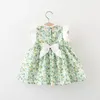 Robes de fille (0-3 ans) Coton d'été Full Corps Petite fleur Robe princesse pour les enfants Édition coréenne Back Bow Beach