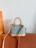 Designer Shell Bag Dames Noan Remix Mini Shell Bag Classic BB Mini -portemonnee met slot enkele schoudertas Mode Lacquer Lederen Crossbodys Bag